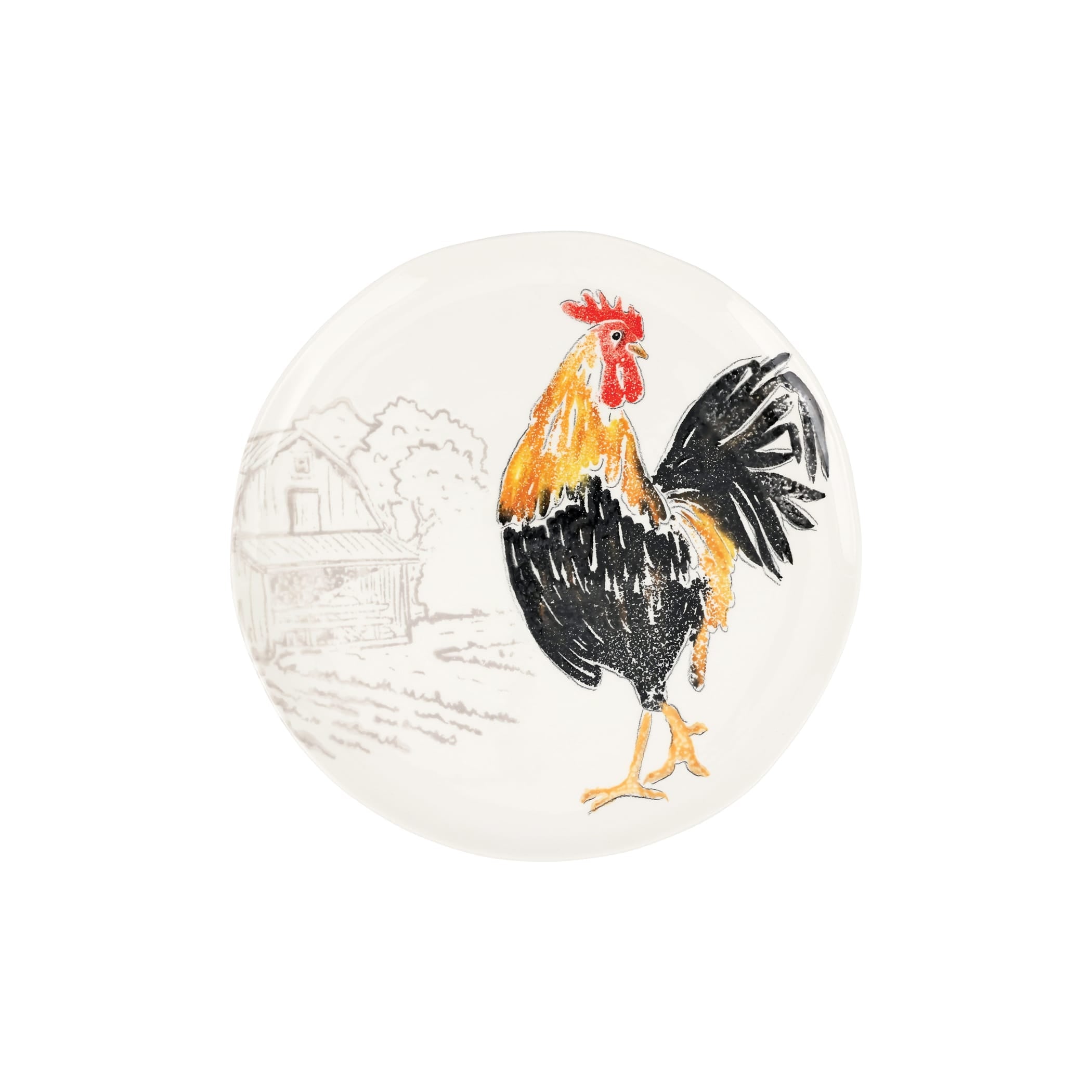 Fattoria Rooster Dinner Plate
