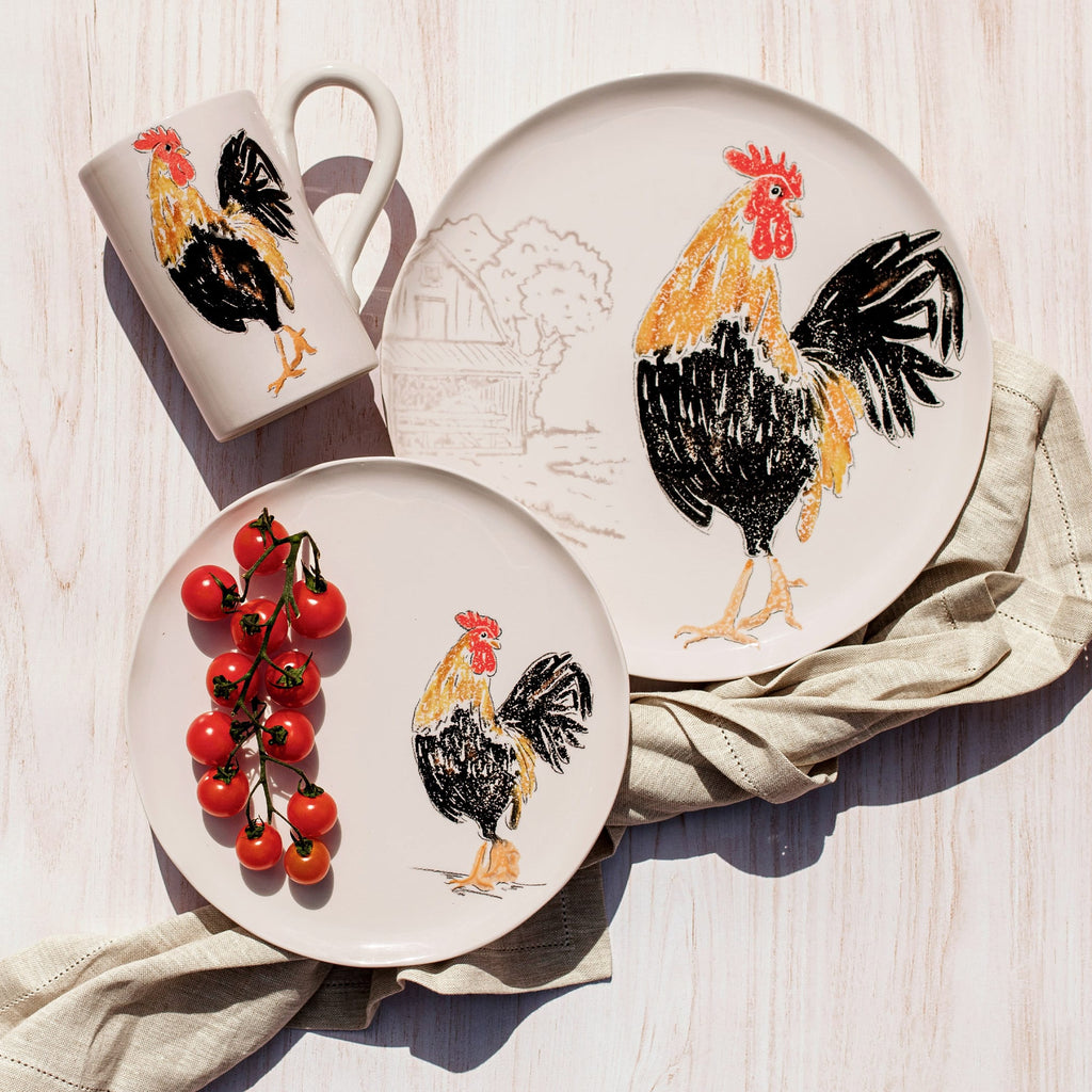 Fattoria Rooster Dinner Plate