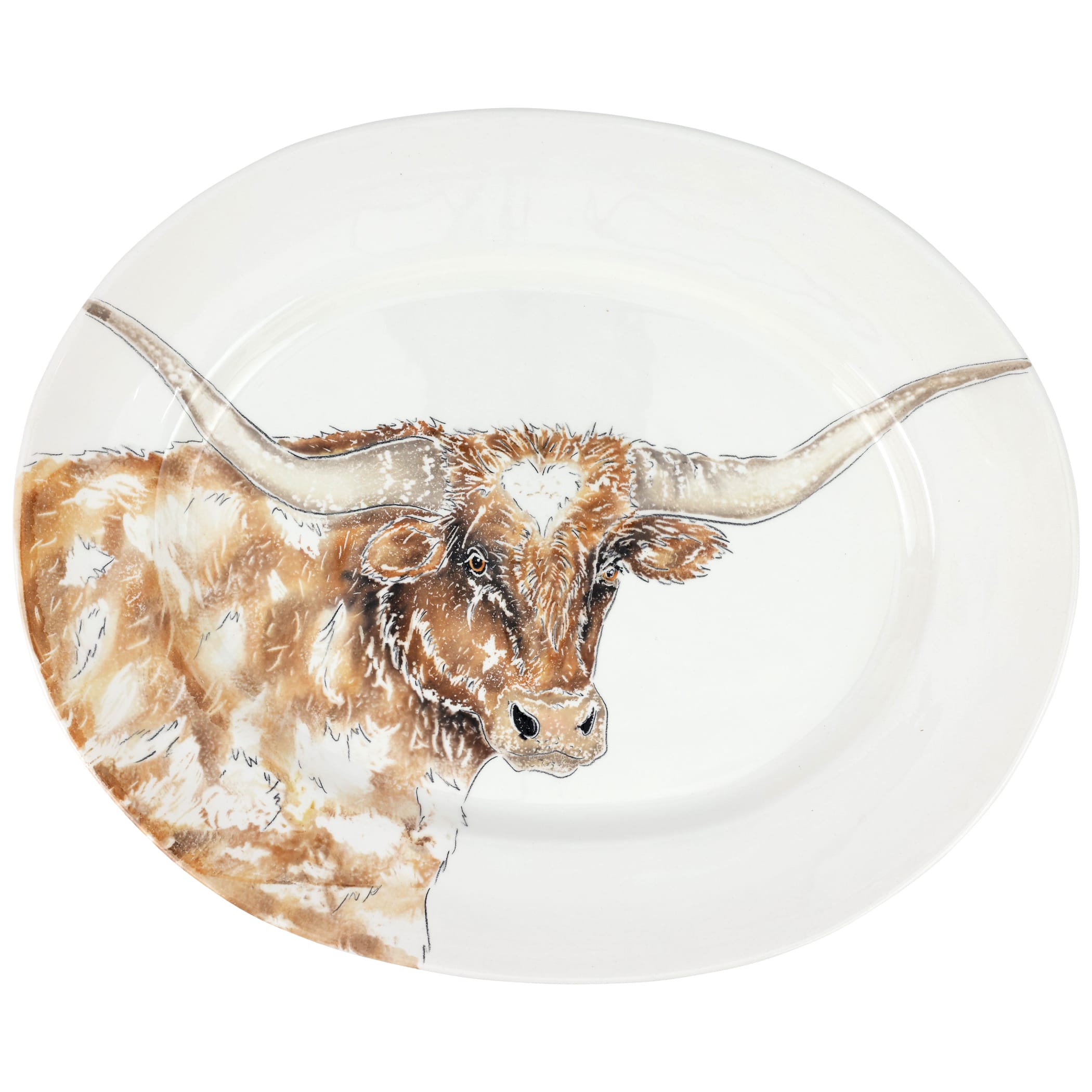 Fattoria Longhorn Large Oval Platter