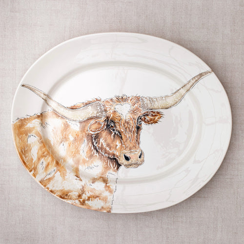 Fattoria Longhorn Large Oval Platter