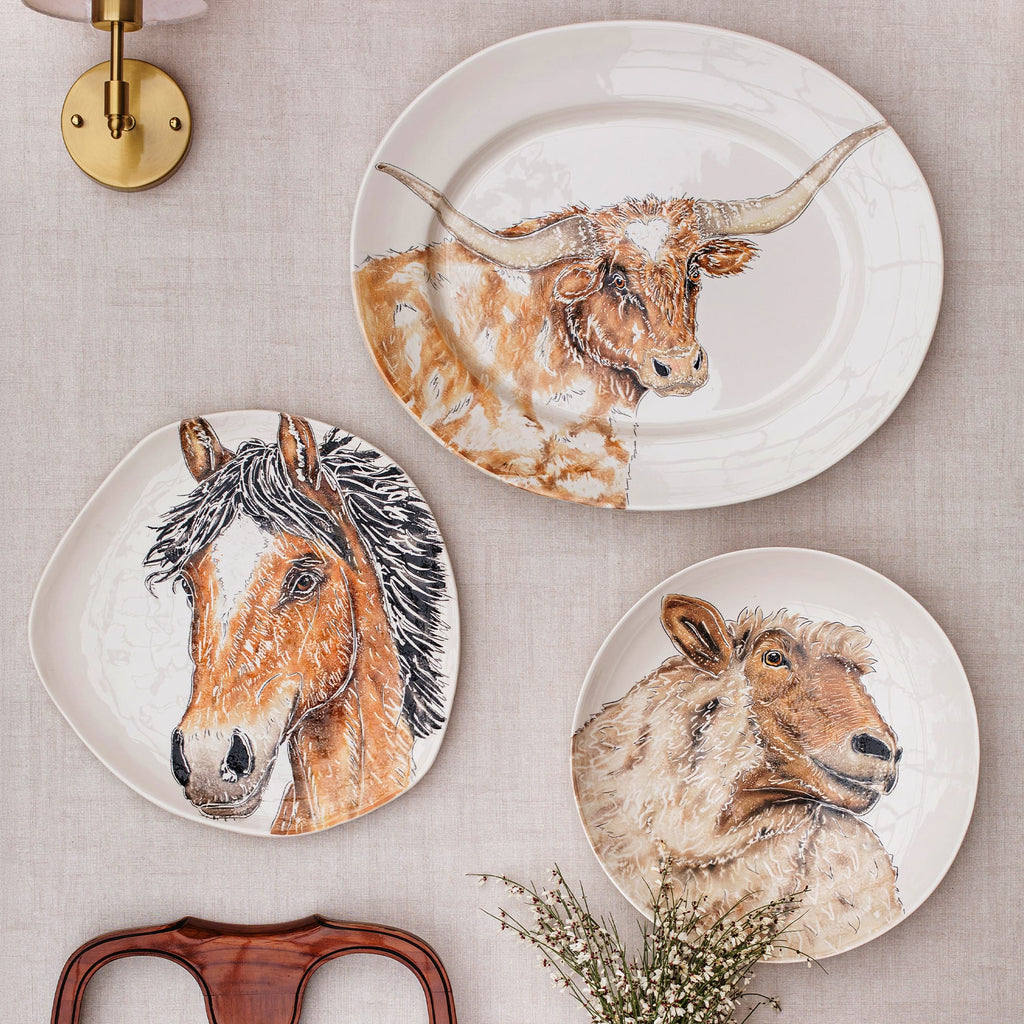 Fattoria Longhorn Large Oval Platter