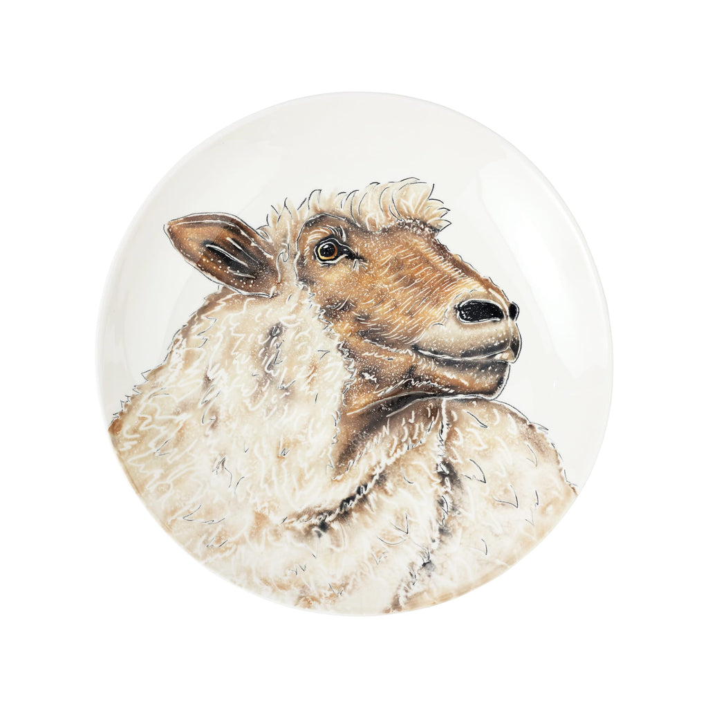 Fattoria Sheep Round Shallow Bowl