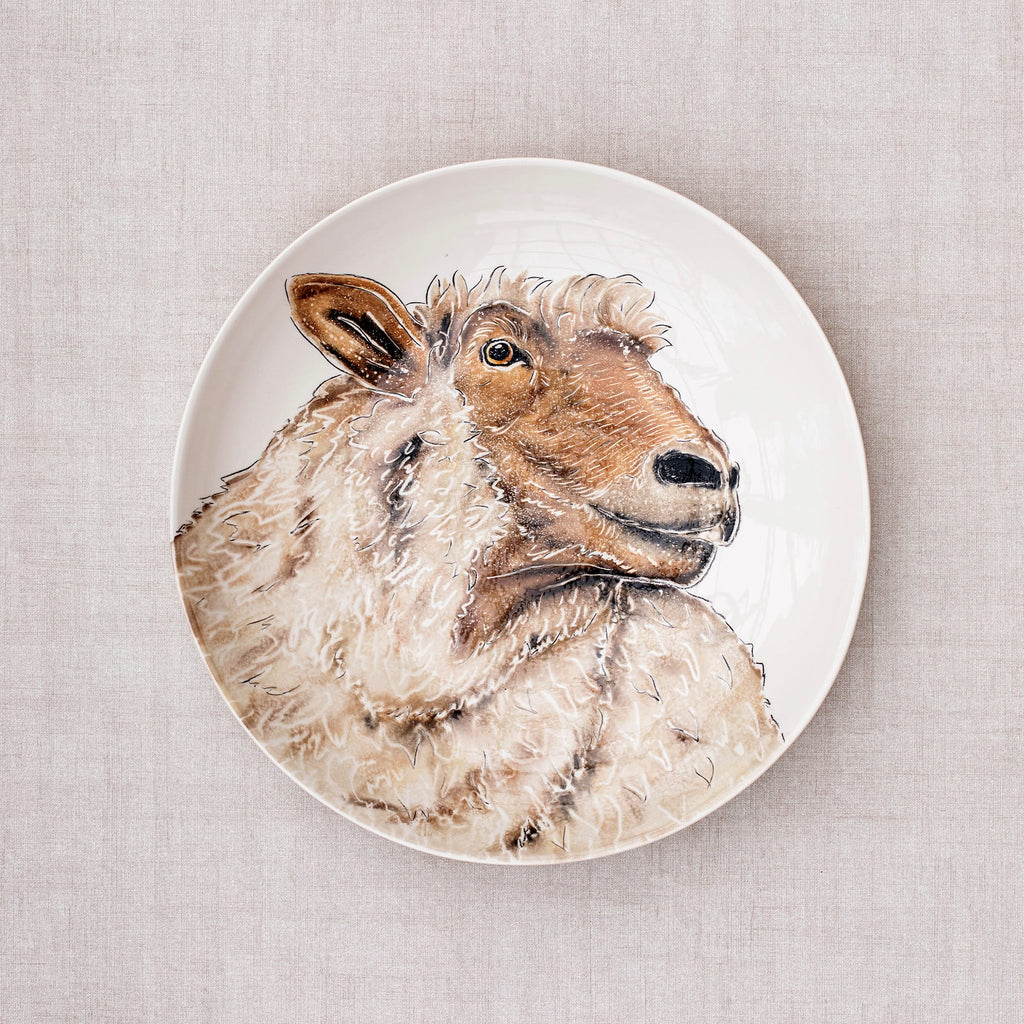 Fattoria Sheep Round Shallow Bowl