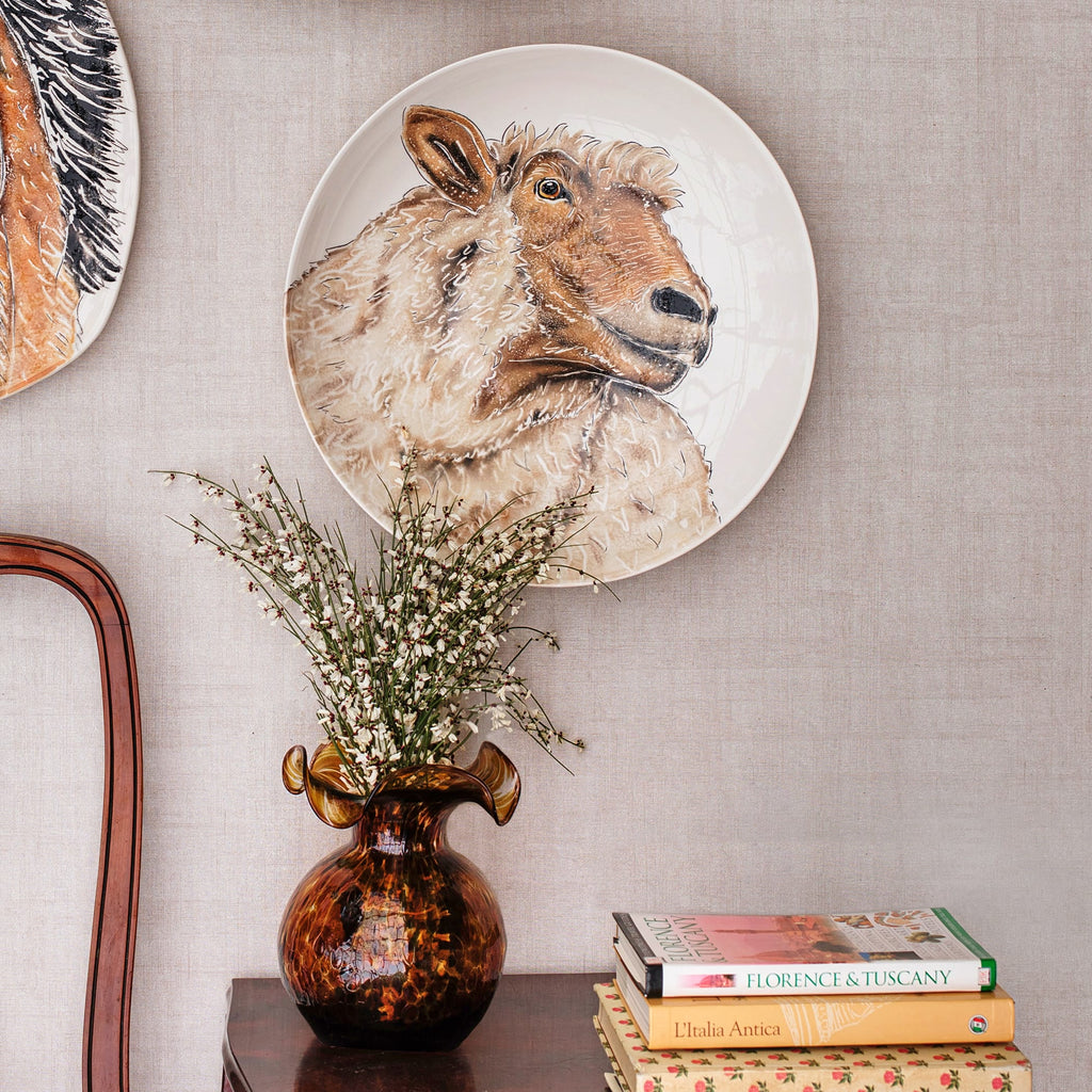 Fattoria Sheep Round Shallow Bowl