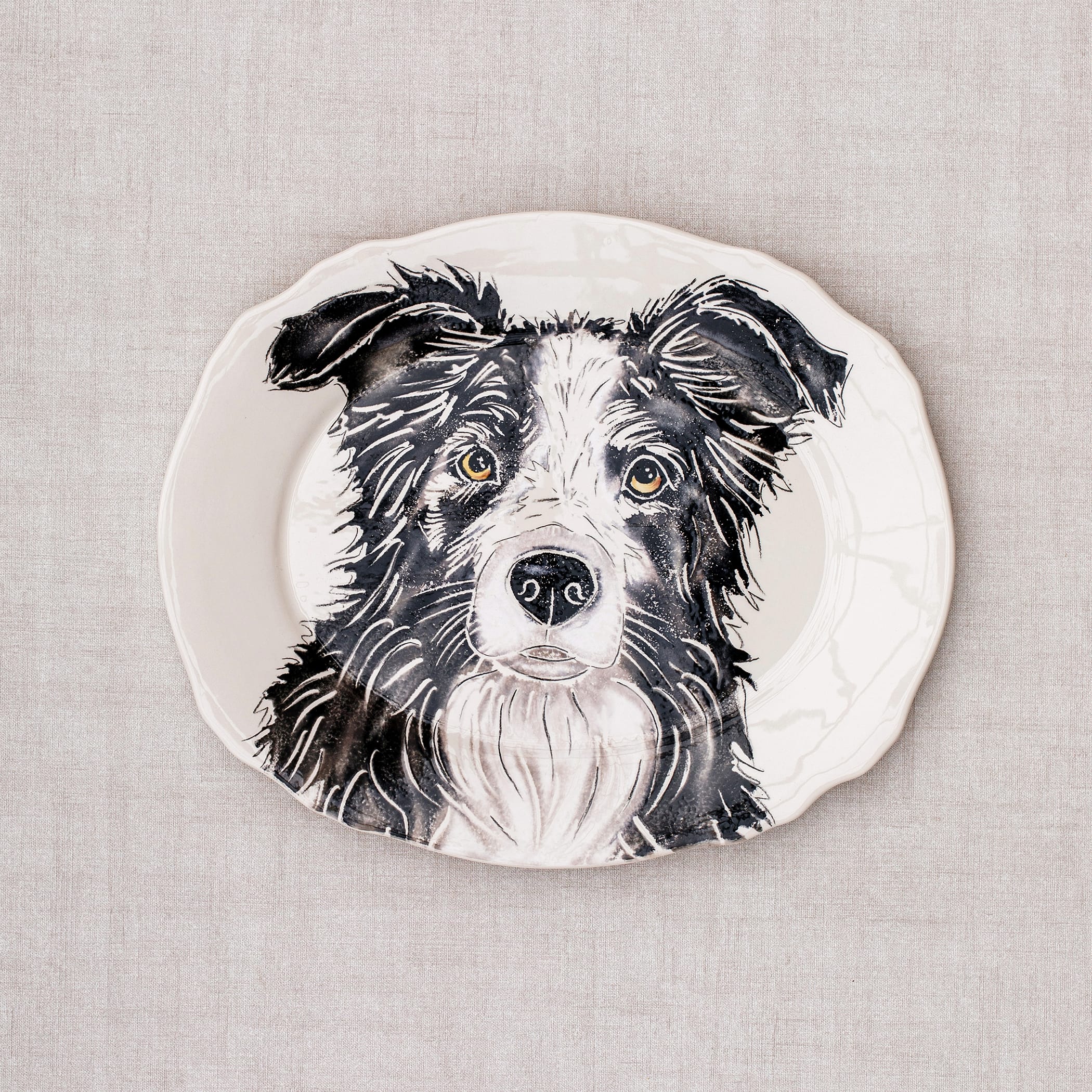 Fattoria Sheep Dog Medium Oval Platter