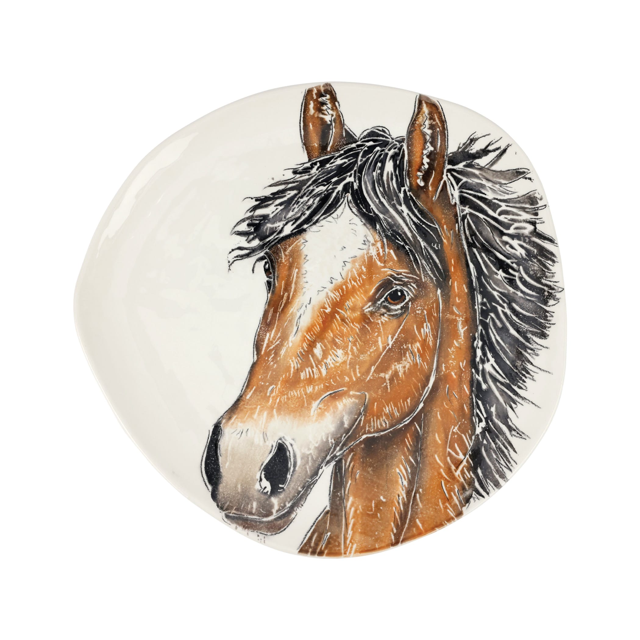Fattoria Horse Organic Round Platter